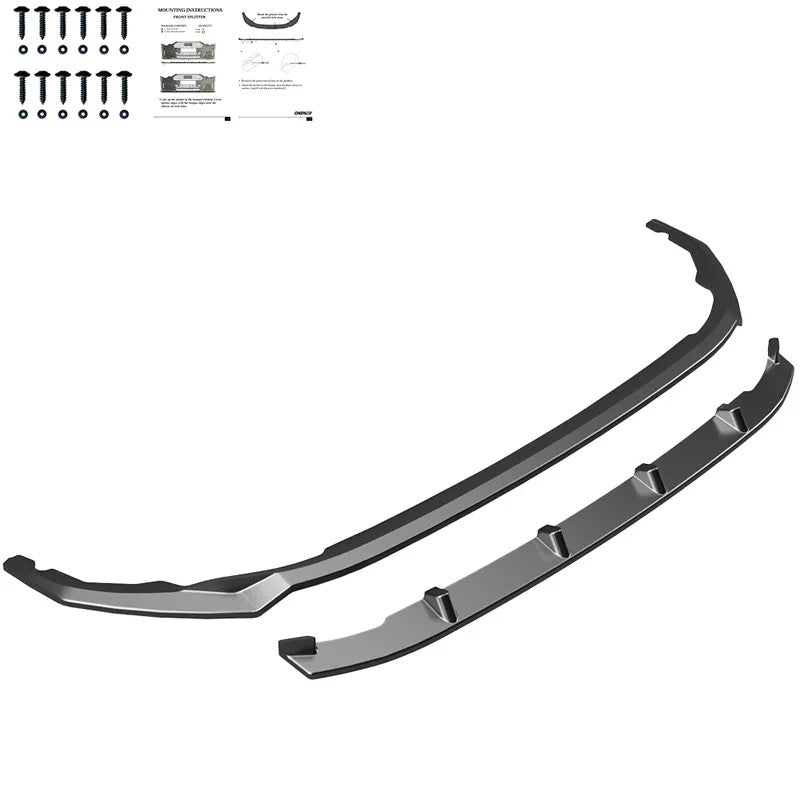 OW Front Bumper Splitter VW Transporter T7 24+ ABS Gloss Black