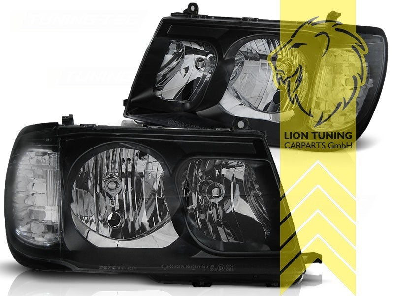 LTG Pair Halogen Headlights Toyota Land Cruiser FJ100 J10 100 98-04 black LHD