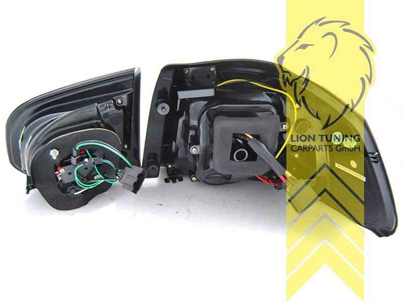 LTG Pair LED Dynamic Rear Lights Tail Lamps VW Golf 6 5K1 red black 08-13 LHD