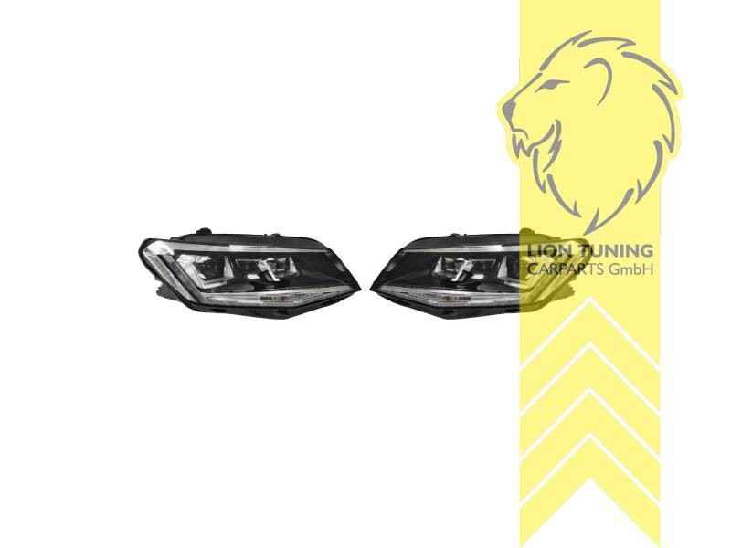 LTG Pair LED DRL Halo HID Headlights VW Caddy 4 2K SA Xenon for halogen LHD