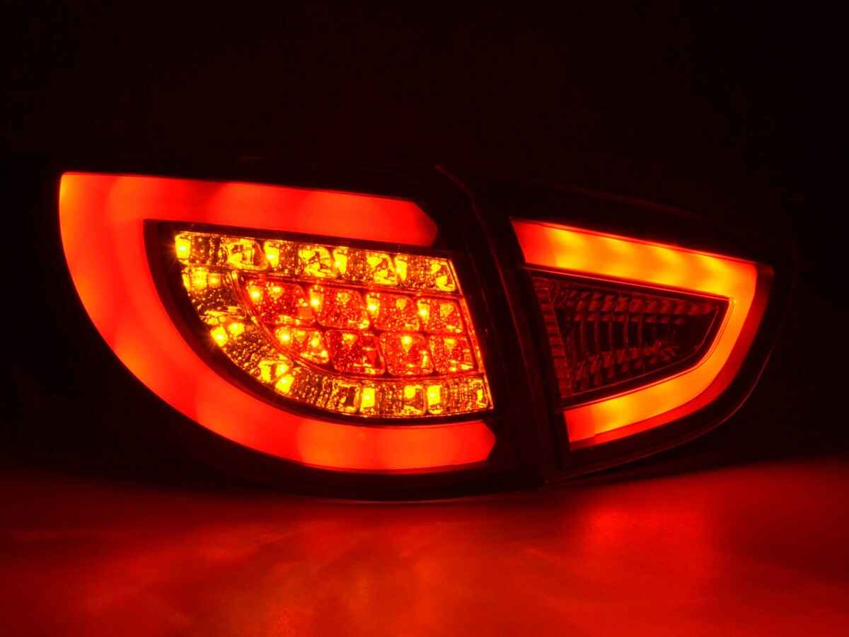 FK Pair ix35 09-15 EL black LED DRL Lightbar Rear Lights Tail Lamps Black LHD