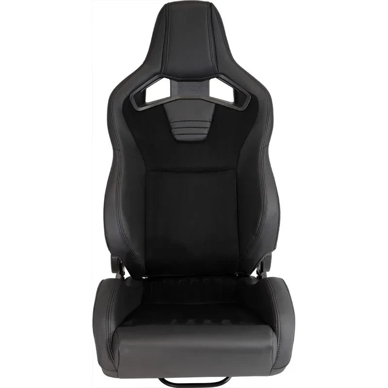 ATST x1 DELUXE Universal Car Van Sim Bucket Seat Black Synth Leather Suede