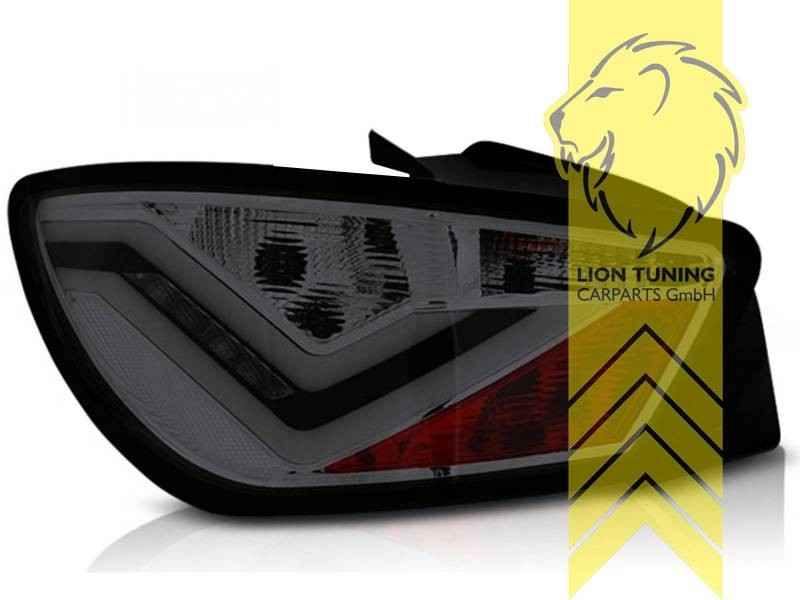 LTG Pair LED Rear Lights Tail Lamps Seat Ibiza 6J 6J5 08-12 smoke FR design LHD