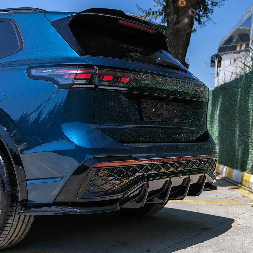 OW rear Roof Wing Spoiler VW Tiguan Standard R-Line Mk3 2024+ Gloss Black