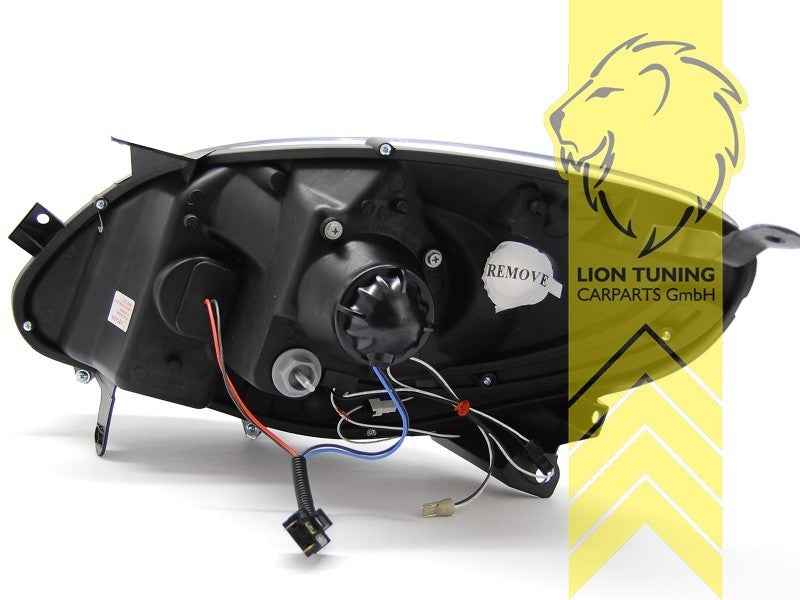 LTG Pair LED DRL Lightbar Headlights Renault Twingo 2 CN 07-11 Black LHD