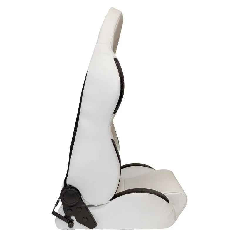 ATST x1 Type T Universal Reclining Designer Bucket Seat White Synth Leather