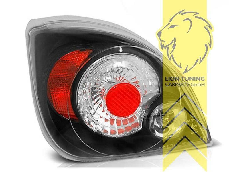 LTG Halogen Rear Lights Tail Lamps Ford Fiesta 4 5 JA JB JAS JBS black 95-02 LHD