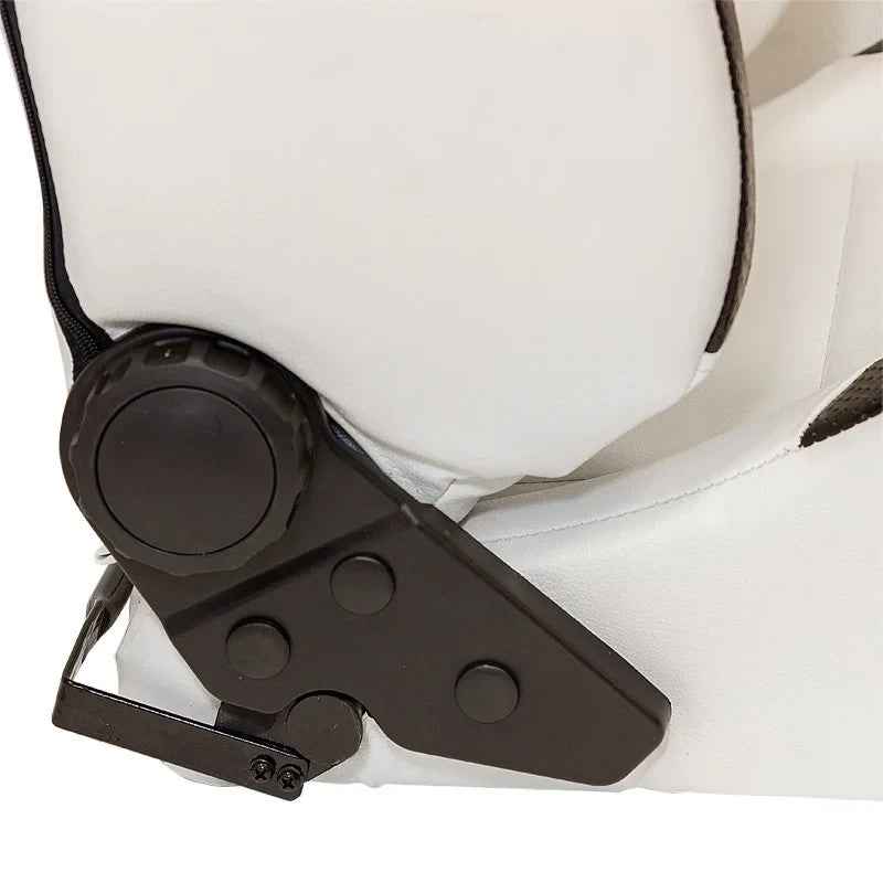 ATST x1 Type T Universal Reclining Designer Bucket Seat White Synth Leather