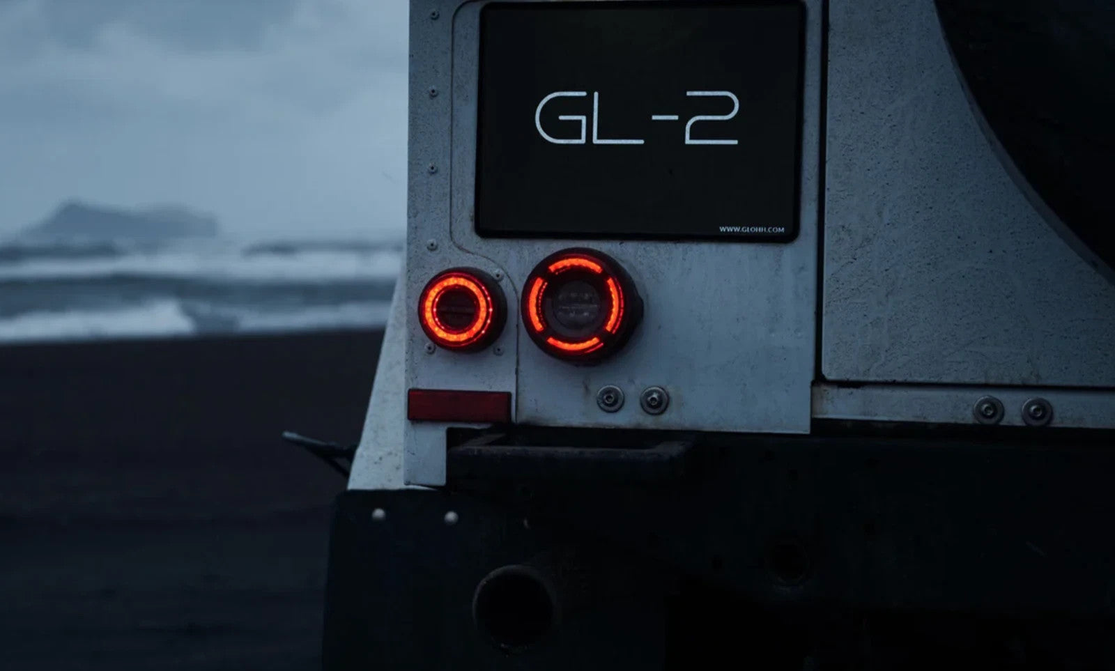 UK GLOHH GL-2x Set of 6 LED DRL Rear Lights Land Rover Defender Halo Smoke 90-16