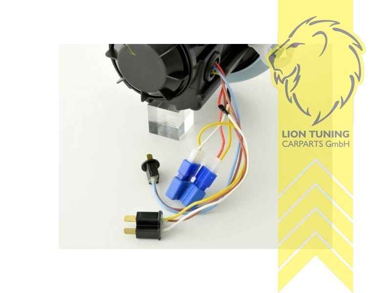 LTG Pair LED DRL Headlights Mercedes W461 W463 G-Class 89-06 black LHD