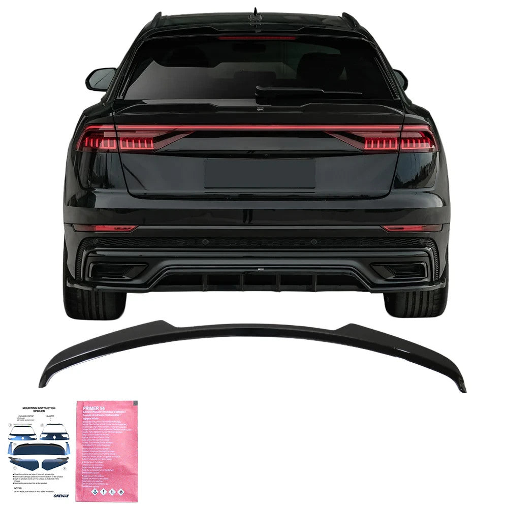 OW Rear Roof Spoiler Wing AUDI SQ8 / Q8 S-Line 2018+ Gloss Black
