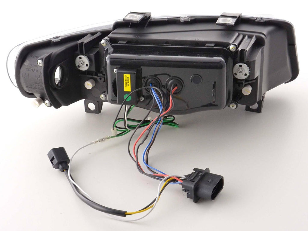 FKA Aftermarket LED DRL Headlights Seat Leon 1 MK1 Toledo 1M 97-05 black LHD