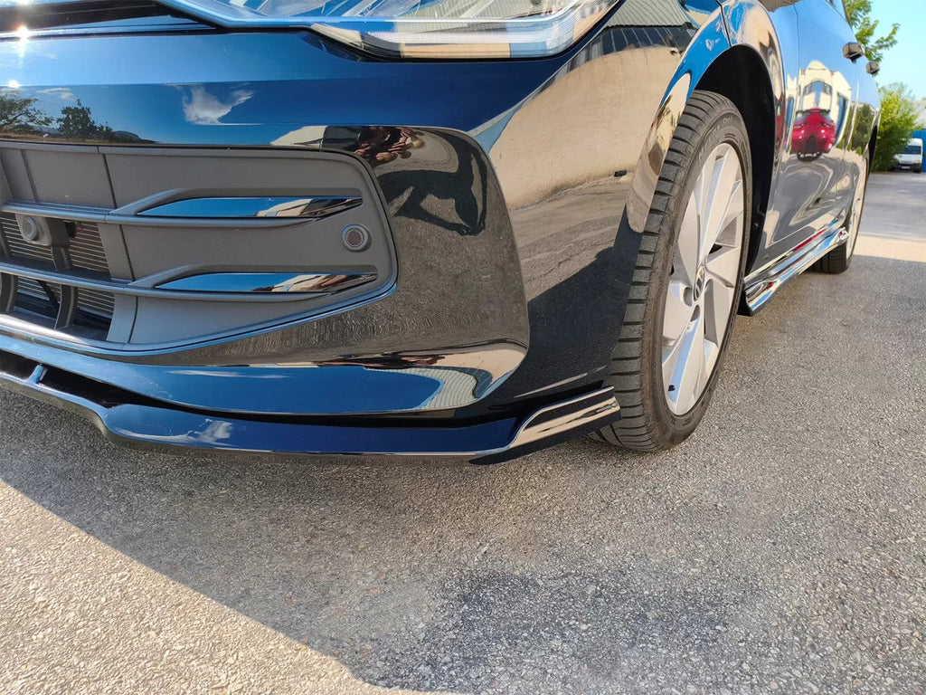 Motordrome Design Front Bumper Lower Splitter VW Golf Mk8 Facelift 24+ Gloss Blk