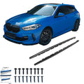 OW Side Skirts Extensions BMW 1 Series F40 M-Pack M135i 19-24 Gloss Black