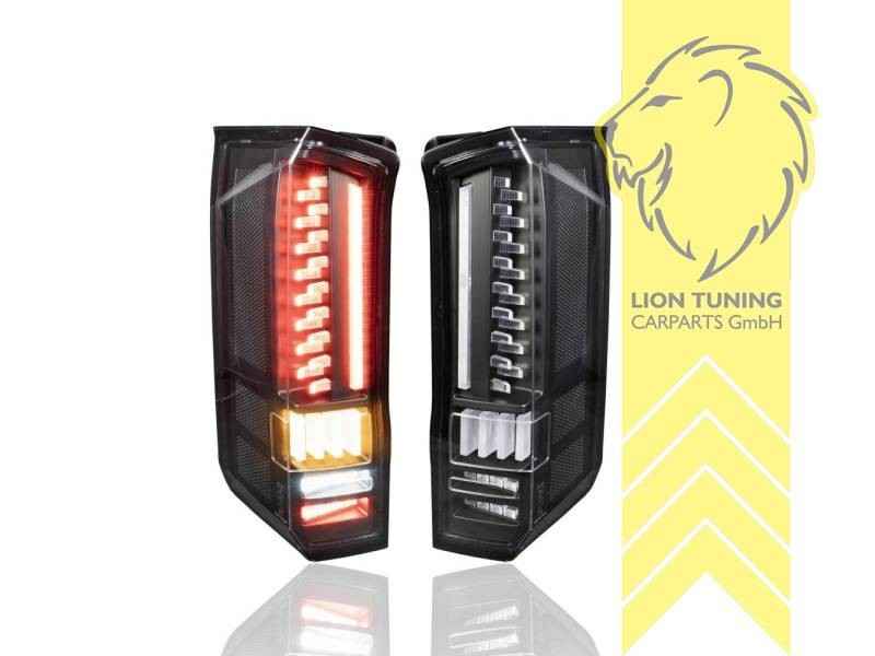 LTG Pair LED Rear Lights Lamps VW Crafter 2 Bus Van TGE SY SZ SX 16-23 black LHD