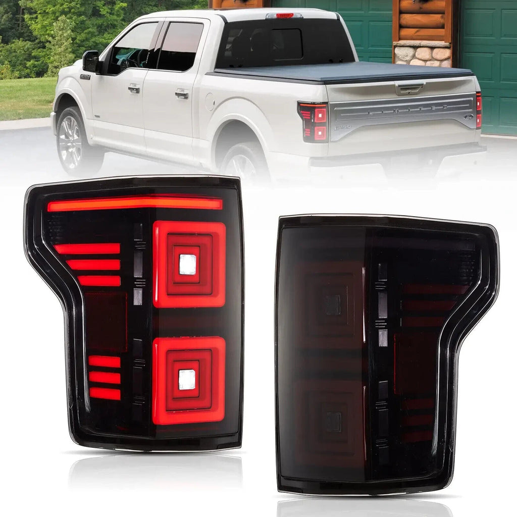 VLAND 15-20 Ford F150 13 P552 Lightbar LED DRL Rear Lights Tail Lamps LHD