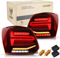 VLAND Pair Polo MK5 6R 6C TSI LWB SWB 09-17 Lightbar Sequential LED DYNAMIC Rear Lights RHD