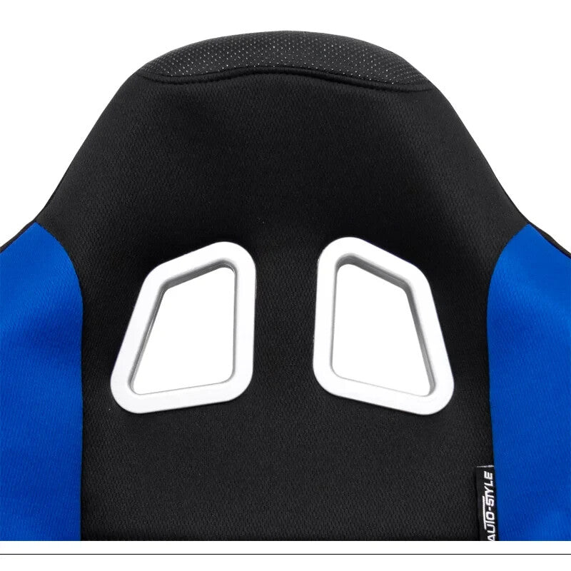 x2 (a Pair) Autostyle Black Blue Fixed Back Car Bucket Seats HD Textile Track Drift Road