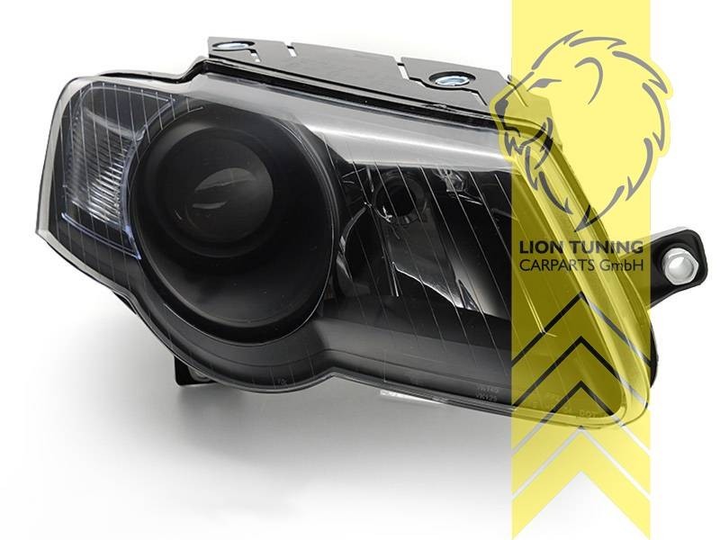LTG Pair EE Halogen Headlights VW Passat B6 3C 35 05-10 sedan variant black LHD