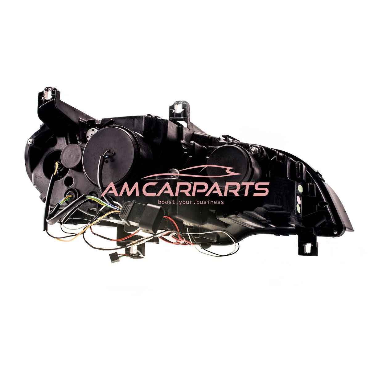 AMCP Pair LED DRL Xenon HID D1S Headlights BMW X5 E70 06-13 Pre FL LHD