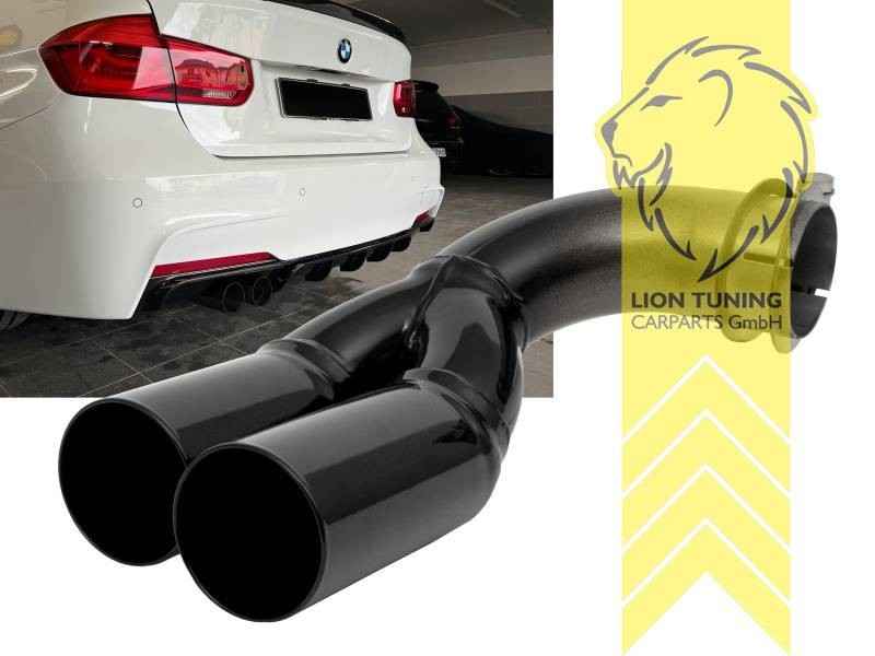 LTG Stainless steel exhaust tailpipe Twin Pipe BMW F30 F31 F32 F33 F36 11-21