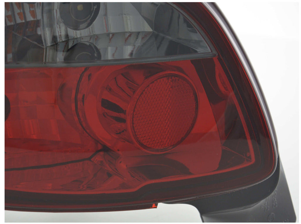 FK Pair Tail Lamps Rear Lights Peugeot 206 2 MK2 98-05 black & red LHD