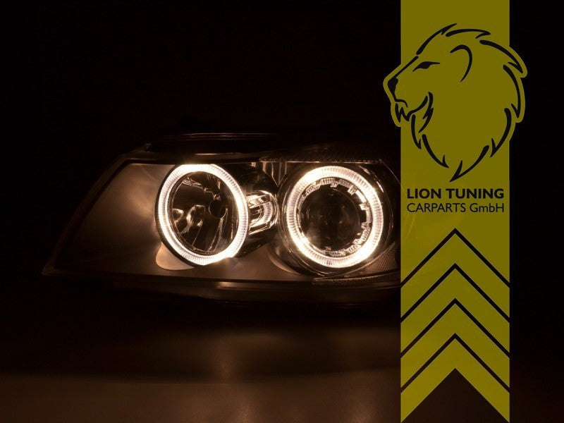 LTG DEPO LED Headlights BMW E90 Sedan E91 Touring 05-08 Black LHD