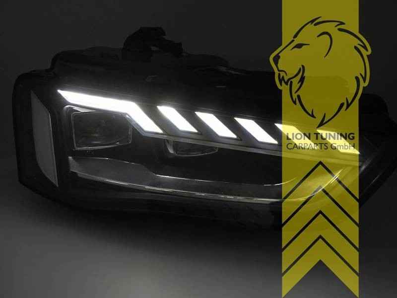 LTG Pair LED DRL Xenon Headlights Audi A4 B8 8K Sedan Avant 11-15 LHD EXPORT