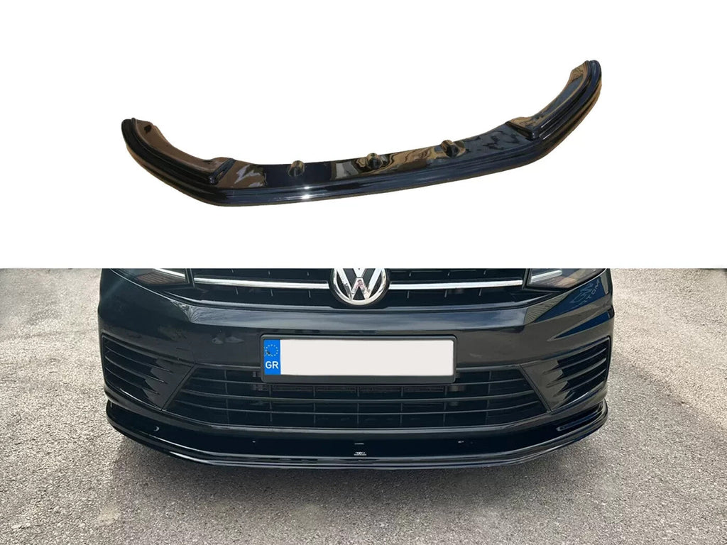 Motordrome Front Bumper Lower Splitter VW Caddy 4 MK4 15-21 Gloss Black