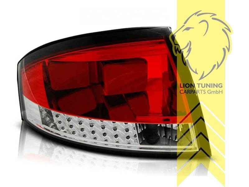 LTG LED Halo Ring Afterburner Rear Lights Audi TT 8N Coupe Cabriolet Red LHD