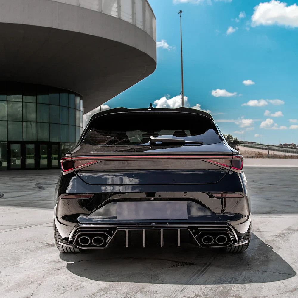 OW Rear Diffuser Seat CUPRA Leon 1 MK1 2020+ ABS Gloss Black Body Kit Styling