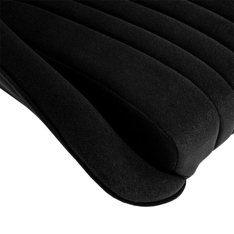 AS x1 Classic Car Retro Kit Sports Fixed Back Bucket Seat Black Fabric + slides