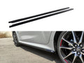 Motordrome Side Skirts Extensions Toyota Yaris Mk4 GR Sport 22+ Gloss Black
