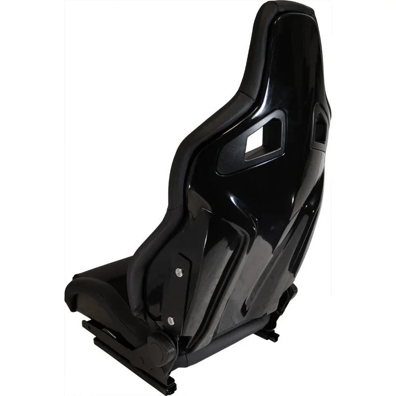 ATST x1 DELUXE Universal Car Van Sim Bucket Seat Black Synth Leather Suede