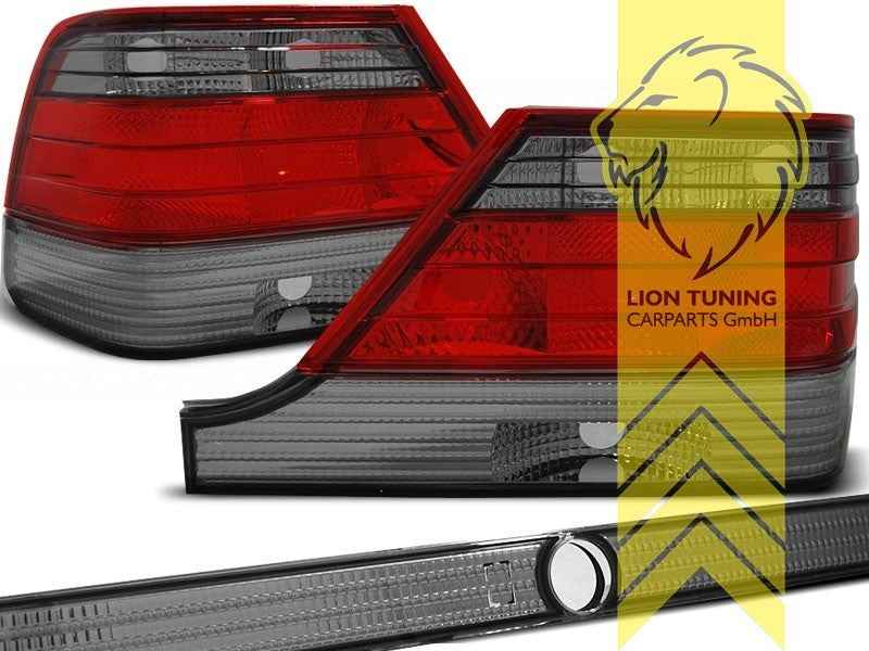 LTG Pair Halogen Rear Lights Tail Lamps Mercedes W140 FL 95-98 S-Class black LHD