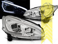 LT LED DRL Lightbar Halo Ring Headlights Peugeot 208 chrome 12-15 LHD