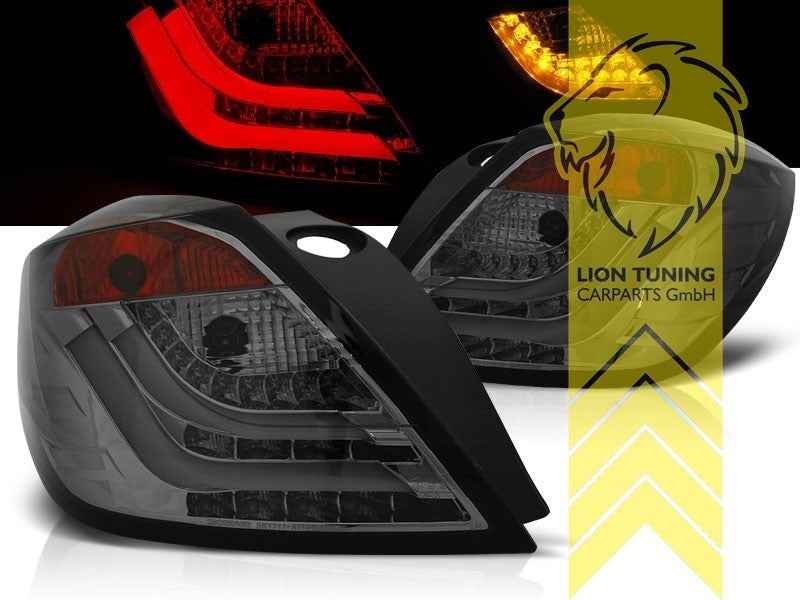 LTG Pair LED Rear Lights Tail Opel Vauxhall Astra H CC GTC L08 FL 05+ Smoke LHD