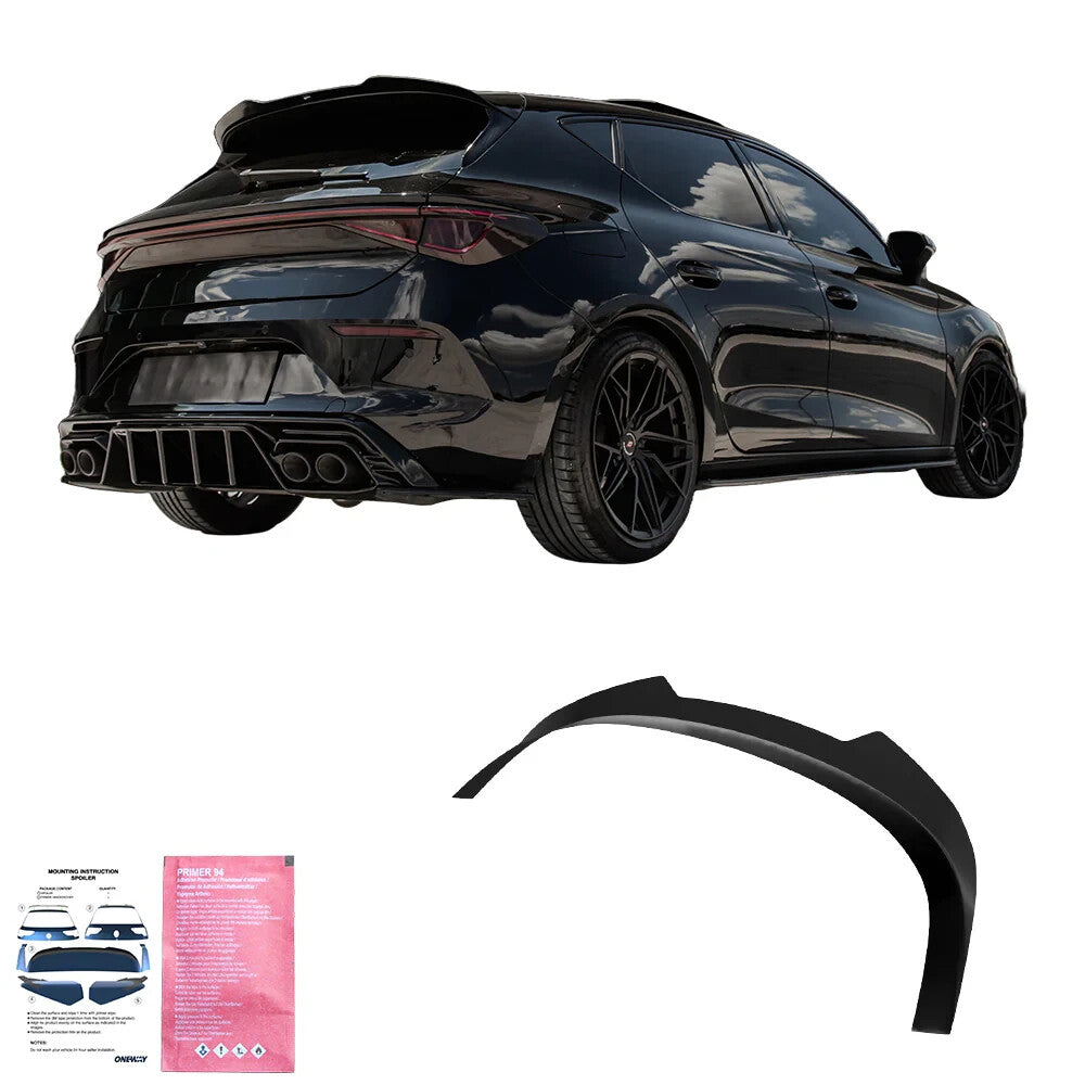 OW Rear Roof Spoiler Wing Seat CUPRA Leon 2020+ ABS Gloss Black