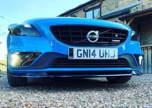 DTST UK Volvo V40 R-Design VR Front Bumper Lower Splitter Gloss Black 2012+