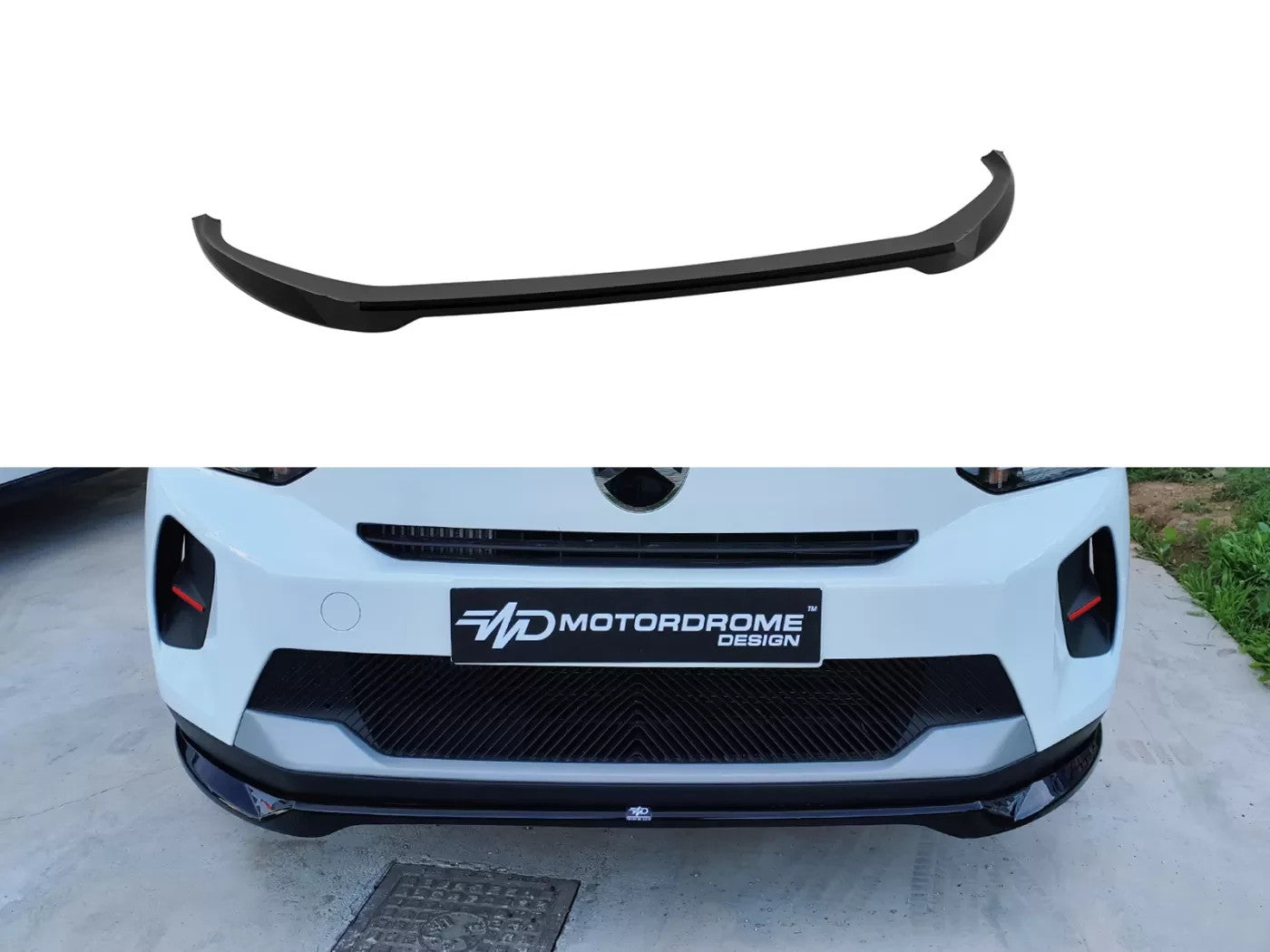 Motordrome Front Bumper Lower Splitter Citroen C3 Mk4 Gloss Black