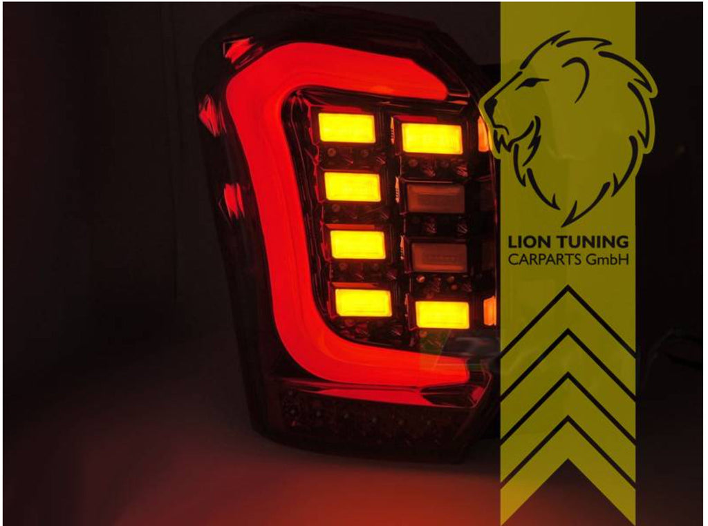LT LED Lightbar Rear Lights Tail Lamps Subaru Forester SJ MK4 4 black smoke