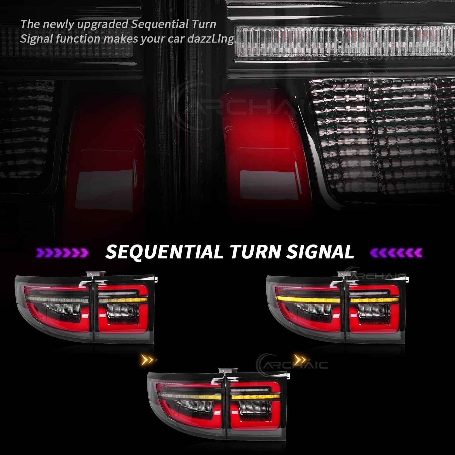 AC Pair Seq Anim LED DRL Rear lights LAND ROVER DISCOVERY SPORT L550 19-22
