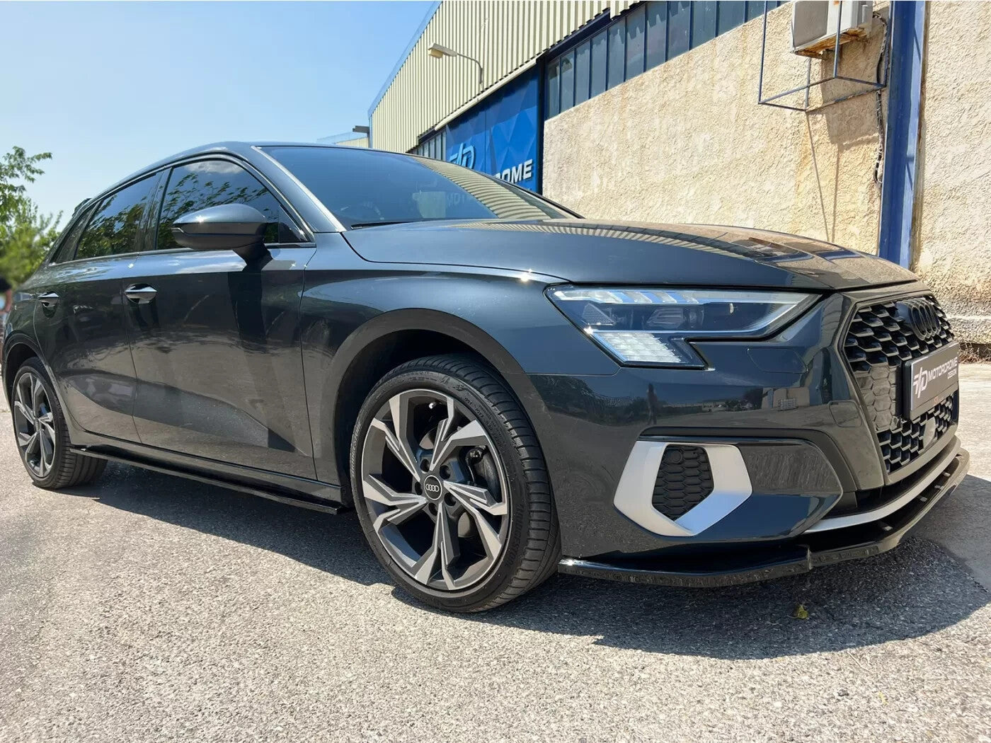 Motordrome Design Side Skirts Extensions Audi A3 8Y 2020+ Gloss Black