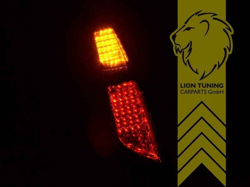 LTG Pair LED Rear Lights Tail Lamps Ford Focus 2 DA hatchb 04-08 black smoke LHD