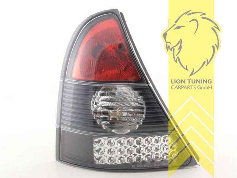 LTG LED Rear Lights Tail Lamps Renault Clio 2 B BB CB LB SB 01-05 Black LHD