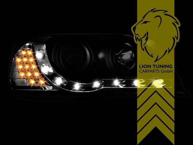LTG Pair Headlights VW T5 Bus Van Transporter Multivan Camper 03-09 chrome LHD