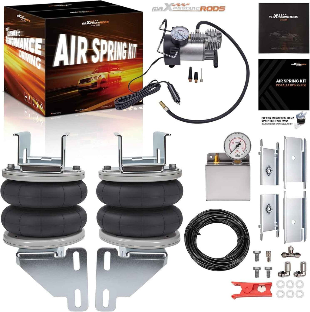 MXPR Rear Air Suspension + Compressor Mercedes Sprinter Van Camper 06-22 4T