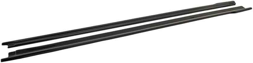 MTD Set of x2 Slim Side Skirts Diffusers Black Gloss ABS Peugeot 208 2 MK2 2019+