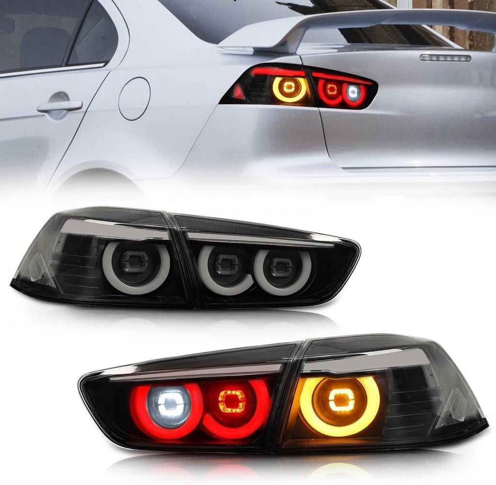 AC Pair Seq LED DRL Rear lights Tail Lamps Mitsubishi Lancer & EVO X 08-20