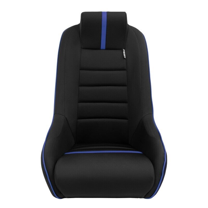 AS x1 Univ Classic RS Black Blue Car Retro Kit Fixed Back Bucket Seat + slides